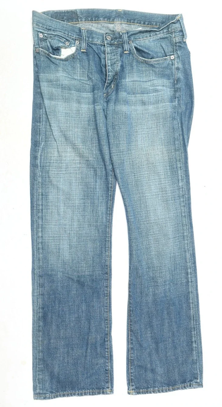 G-Star Raw Bootcut Jeans Mens 34x34 Blue Low Rise Straight Leg Button-Down Denim